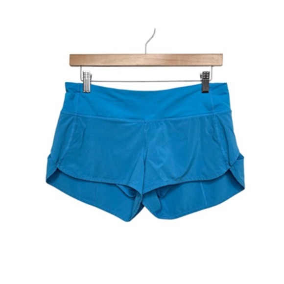 Lululemon Speed Up Shorts Womens 6 Blue in Athletic Running Activewear - Picture 1 of 8